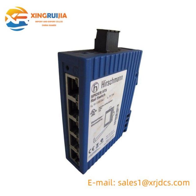 Hirschmann SPIDER 5TX Rail Switch: Unmanaged Industrial Ethernet Switch, 9.6V - 32V DC