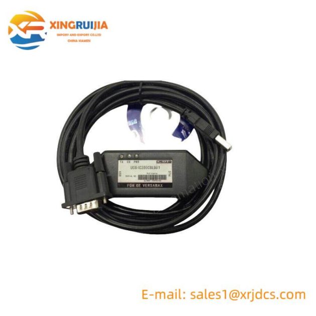 GE IC200CBL001: Industrial Communication Cable for PLC Control Systems