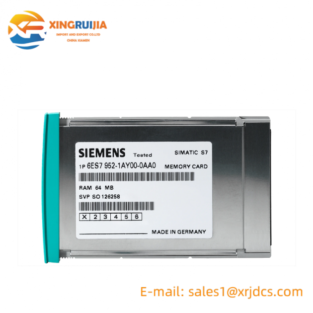 SIEMENS 6ES7952-1KL00-0AA0 Memory Module for Industrial Control Systems