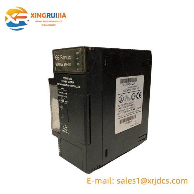 GE IC693PWR321Y: Standard Power Supply Module for Industrial Control Systems