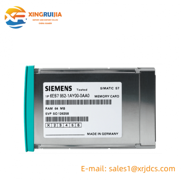 SIEMENS 6ES7952-1AM00-0AA0 RAM MEMORY CARD: Efficient Storage Solution for S7-400 Controllers