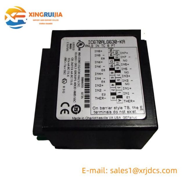 GE Fanuc IC670ALG630 Analog Input PLC Module: Advanced Automation Solution